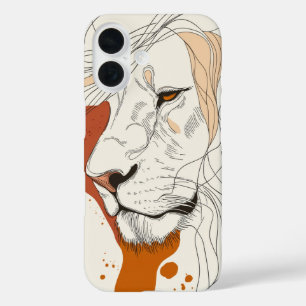 Lion Line Majesty iPhone 16 Hülle