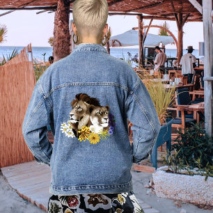 Lion Lionne Floral Vert 