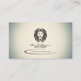 Lion Logo Business Card (Gradient Version) Visitenkarte