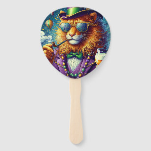 Lion/Louisiana Mardi Gras Fächer