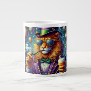 Lion/Louisiana Mardi Gras Jumbo-Tasse