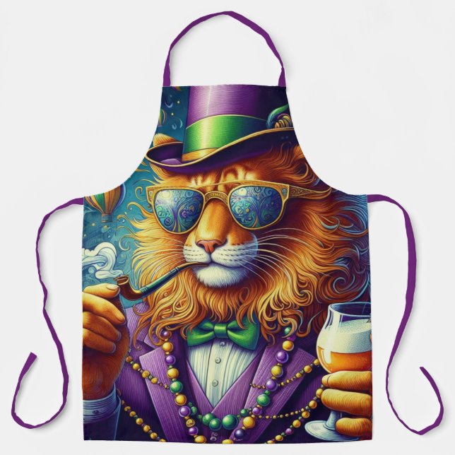 Lion/Louisiana Mardi Gras Schürze (Vorderseite)