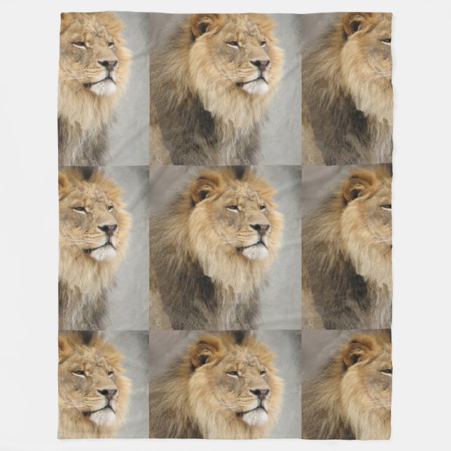Lion Lovers Geschenke Fleecedecke (Vorderseite)
