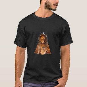 Lion Low Polygon Grafische Kleidung für Ihn und si T-Shirt