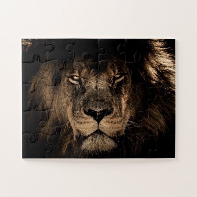 LION MALE LION PHOTOGRAPHIE JIGSAW PUZZLE (Horizontal)