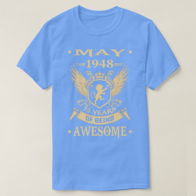 Lion May 1948 Limited Edition 75 Jahre Aw T-Shirt (Design vorne)