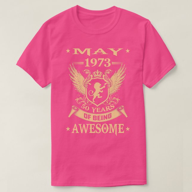 Lion May 1973 Limited Edition 50 Jahre Aw T-Shirt (Design vorne)