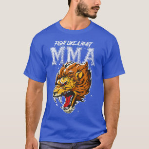 Lion Mied Martial Arts Mixed Martial Arts Beast Fi T-Shirt