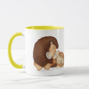 Lion mignon et petit "Meilleur papa jamais" mug