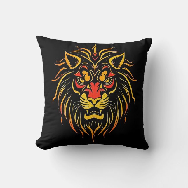 Lion moderne Kunst Kissen (Vorderseite)
