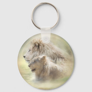 Lion Moon Art Schlüsselanhänger