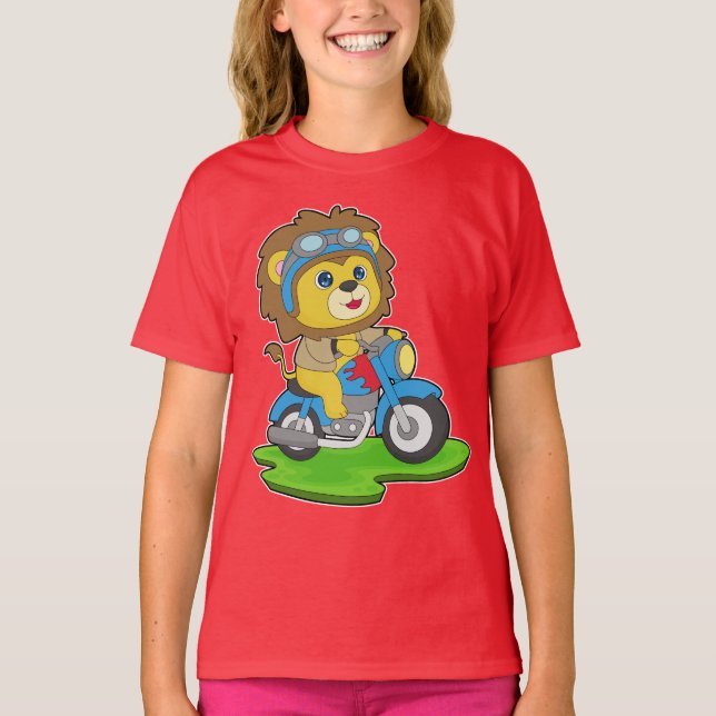 Lion Motorrad T-Shirt (Vorderseite)