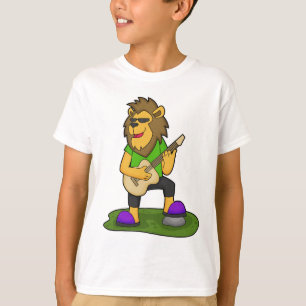 Lion Musician Gitarre T-Shirt