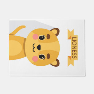 Lion Niedlich Lioness Fußmatte