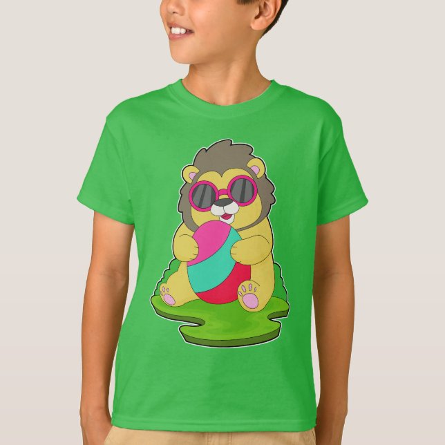Lion Oaster Easter egg Sonnenbrille T-Shirt (Vorderseite)
