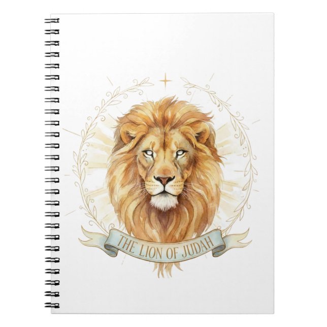 Lion of Judah Classic Notebook - Bold 6.5" x 8.75" Notizblock (Vorderseite)