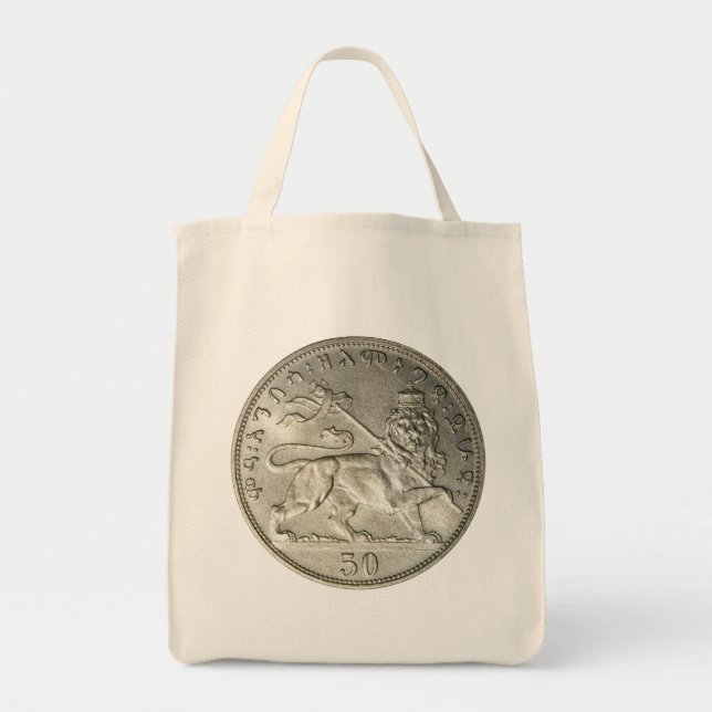 Lion of Judah Empire of Ethiopia Rastafari Bag Tragetasche (Vorne)