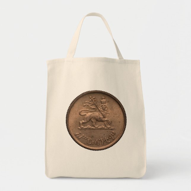 Lion of Judah Empire of Ethiopia Rastafari Bag Tragetasche (Vorne)
