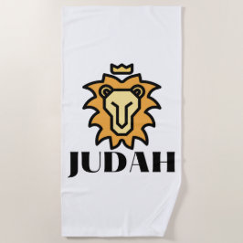 Lion Of Judah Faith Basé Sur La Plage Serviette