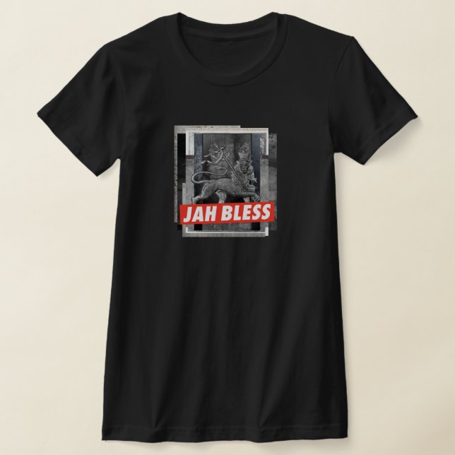 Lion of Judah Jah Bless Art Rasta Reggae Empress T-Shirt (Ablage )