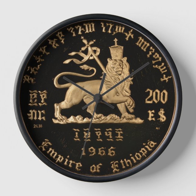Lion of Judah Jah Rastafari Rasta Reggae Roots Uhr (Vorderseite)