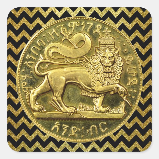 Lion of Judah Jah Rastafari Rasta Roots Sticker (Vorderseite)