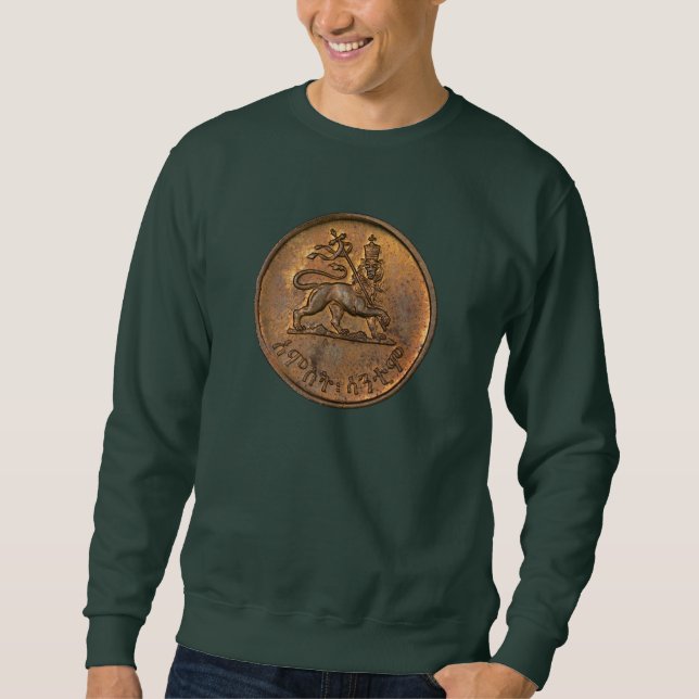 Lion of Judah Jah Rastafari Rasta Roots Sweater Sweatshirt (Vorderseite)