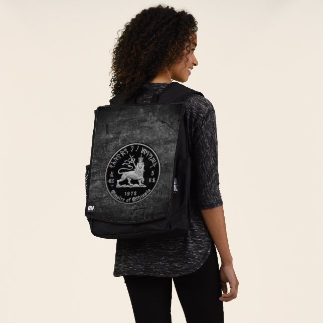 Lion of Judah - Jah Rastafari - Reggae Rucksack (Ausgewaschen)