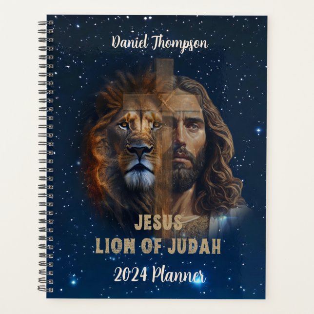 Lion of Judah Personalisierter Textplaner Planer (Vorderseite)