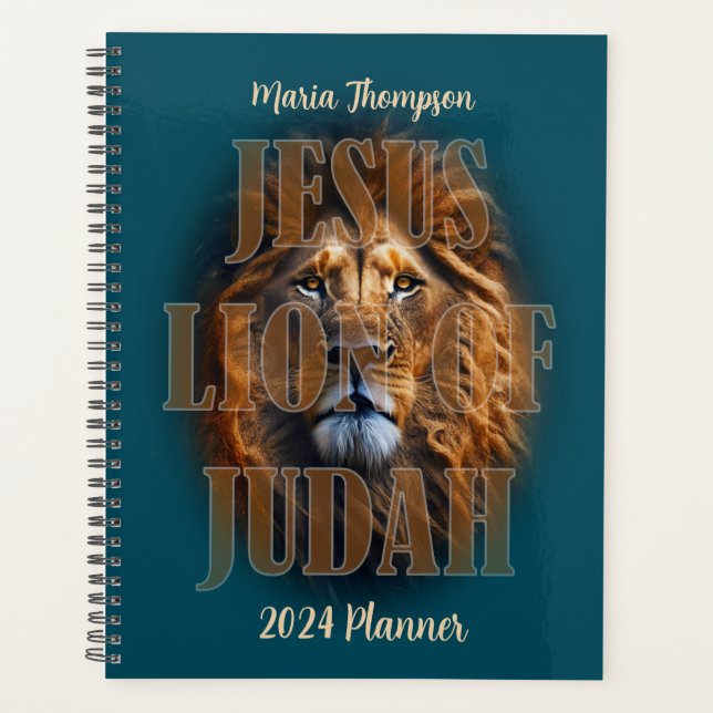 Lion of Judah Personalisierter Textplaner Planer (Vorderseite)