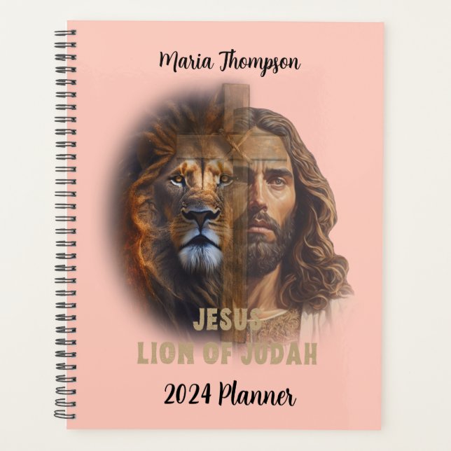 Lion of Judah Personalisierter Textplaner Planer (Vorderseite)