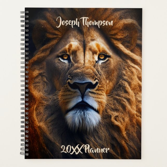 Lion Of Judah Personalized Custom Text Planner Planer (Vorderseite)