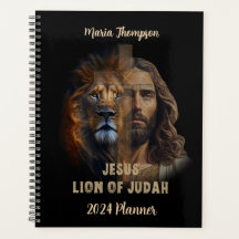 Lion Of Judah Personnalisé Planificateur De Texte 