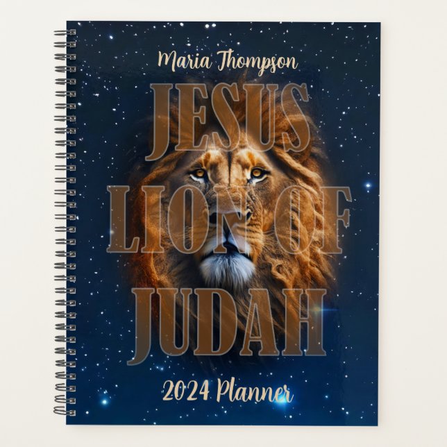 Lion Of Judah Personnalisé Planificateur De Texte  (Devant)