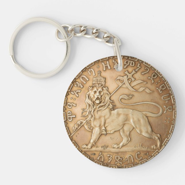 Lion of Judah Rasta Reggae Roots Jah Rastafari  Schlüsselanhänger (Vorderseite)