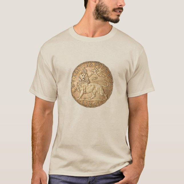 Lion of Judah Rasta Reggae Roots Jah Rastafari  T-Shirt (Vorderseite)