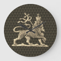 Lion of Judah Uhr Rasta Clock