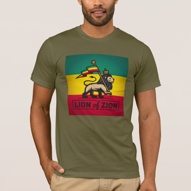 Lion of Zion - Jah Army - Haile Selassie - Shirt (Vorderseite)