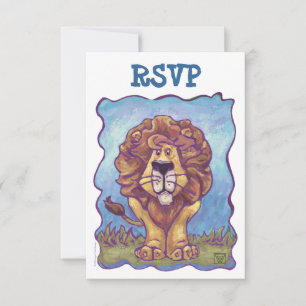 Lion Party Center Koordination von RSVP-Karten RSVP Karte