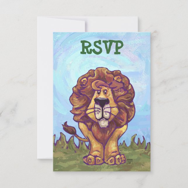 Lion Party Center UAWG RSVP Karte (Vorderseite)