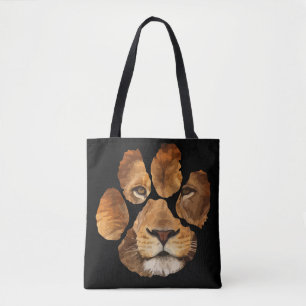 Lion Paw Print Animal Tasche