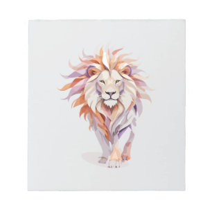 Lion Playful Adorable Fun Tier farbenfroh fröhlich Notizblock