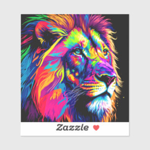 Lion Portrait Aufkleber