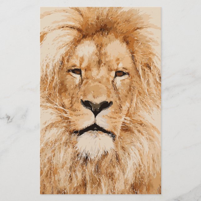 LION PORTRAIT BRIEFPAPIER (Vorderseite)