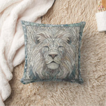 Lion Portrait Mosaik Art