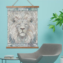 Lion Portrait Mosaik Art