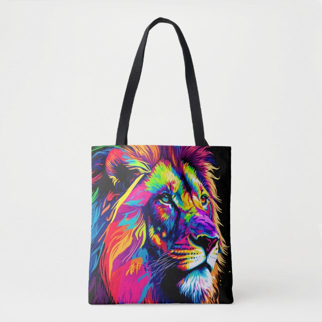 Lion Portrait Painting Tasche (Vorderseite)