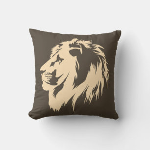 Lion Portrait (Sand) Kissen
