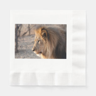 Lion Portrait Serviette