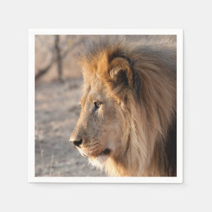 Lion Portrait Serviette